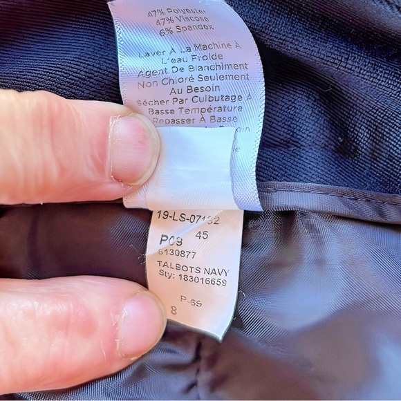 Talbots Navy Barely Boot Pants - Picture 5 of 6